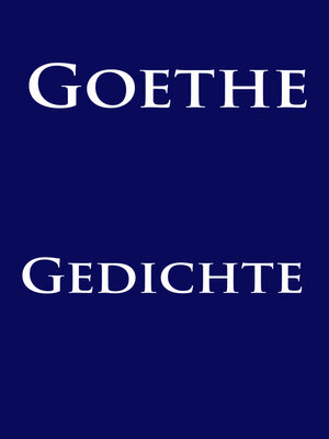 cover image of Gedichte